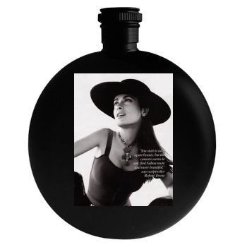 Salma Hayek Round Flask