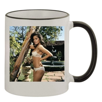 Sarah Shahi 11oz Colored Rim & Handle Mug