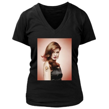 Sarah Wayne Callies Women's Deep V-Neck TShirt