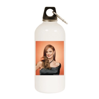 Sarah Wayne Callies White Water Bottle With Carabiner