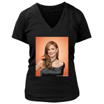 Sarah Wayne Callies Women's Deep V-Neck TShirt