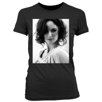 Sarah Wayne Callies Women's Junior Cut Crewneck T-Shirt