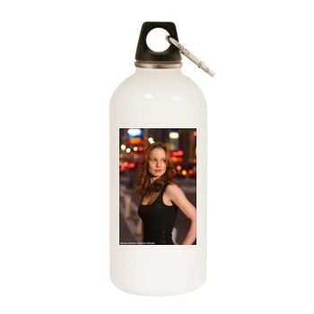 Sarah Wayne Callies White Water Bottle With Carabiner