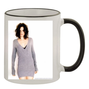 Sarah Wayne Callies 11oz Colored Rim & Handle Mug