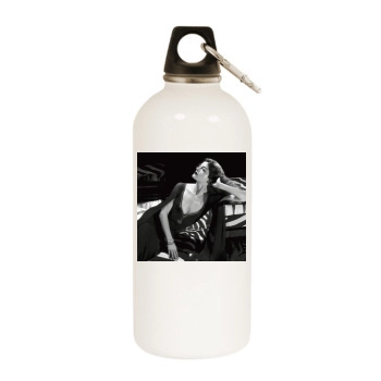 Selma Blair White Water Bottle With Carabiner