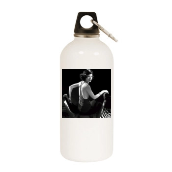 Selma Blair White Water Bottle With Carabiner