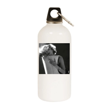 Selma Blair White Water Bottle With Carabiner