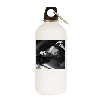 Selma Blair White Water Bottle With Carabiner