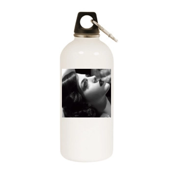 Selma Blair White Water Bottle With Carabiner