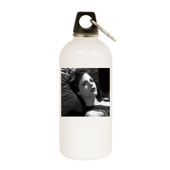 Selma Blair White Water Bottle With Carabiner