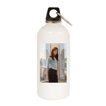 Selma Blair White Water Bottle With Carabiner