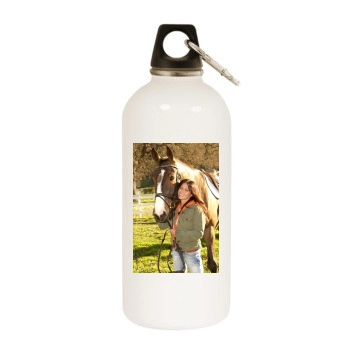 Shannen Doherty White Water Bottle With Carabiner