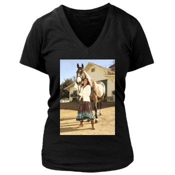 Shannen Doherty Women's Deep V-Neck TShirt