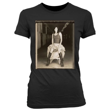 Shannen Doherty Women's Junior Cut Crewneck T-Shirt