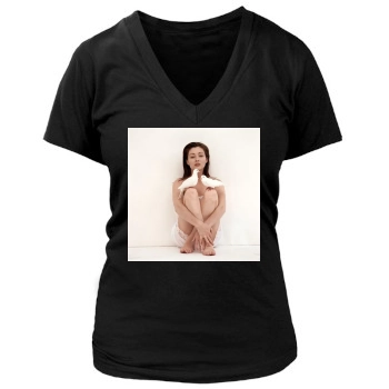 Shannen Doherty Women's Deep V-Neck TShirt