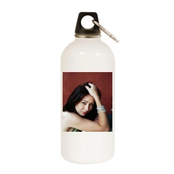 Shannen Doherty White Water Bottle With Carabiner