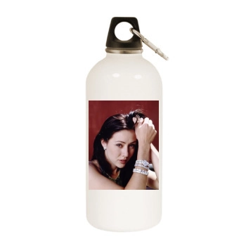 Shannen Doherty White Water Bottle With Carabiner