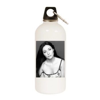 Shannen Doherty White Water Bottle With Carabiner