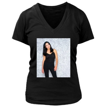 Shannen Doherty Women's Deep V-Neck TShirt