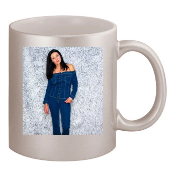 Shannen Doherty 11oz Metallic Silver Mug