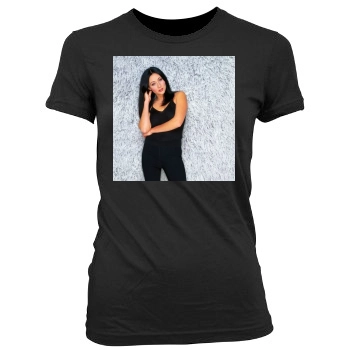 Shannen Doherty Women's Junior Cut Crewneck T-Shirt