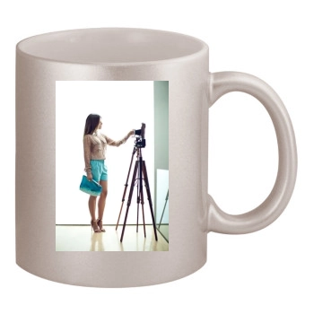 Sophia Bush 11oz Metallic Silver Mug