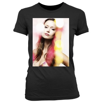 Summer Glau Women's Junior Cut Crewneck T-Shirt