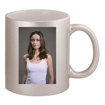 Summer Glau 11oz Metallic Silver Mug