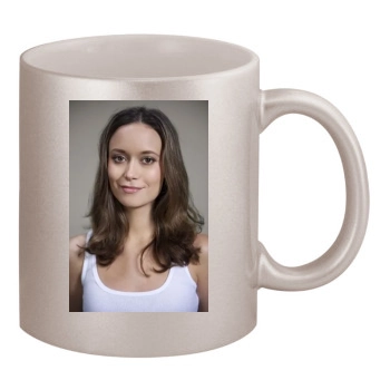 Summer Glau 11oz Metallic Silver Mug