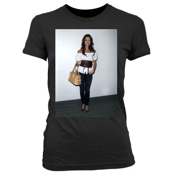 Summer Glau Women's Junior Cut Crewneck T-Shirt