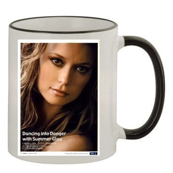 Summer Glau 11oz Colored Rim & Handle Mug