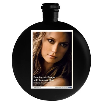 Summer Glau Round Flask