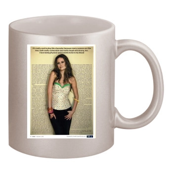 Summer Glau 11oz Metallic Silver Mug