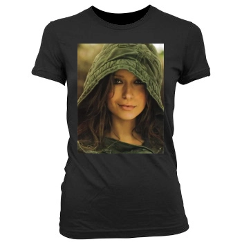 Summer Glau Women's Junior Cut Crewneck T-Shirt