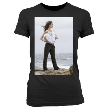 Summer Glau Women's Junior Cut Crewneck T-Shirt