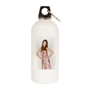 Summer Glau White Water Bottle With Carabiner