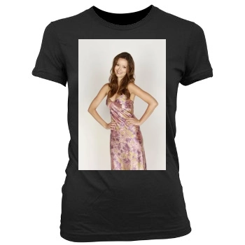 Summer Glau Women's Junior Cut Crewneck T-Shirt