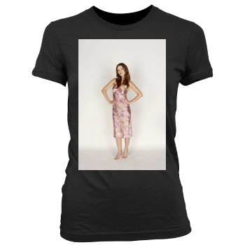 Summer Glau Women's Junior Cut Crewneck T-Shirt