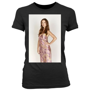 Summer Glau Women's Junior Cut Crewneck T-Shirt