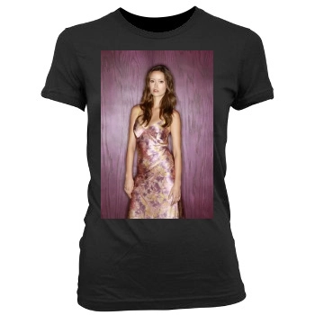 Summer Glau Women's Junior Cut Crewneck T-Shirt