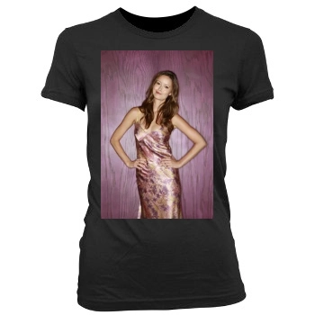 Summer Glau Women's Junior Cut Crewneck T-Shirt