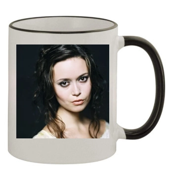 Summer Glau 11oz Colored Rim & Handle Mug