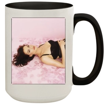 Famke Janssen 15oz Colored Inner & Handle Mug