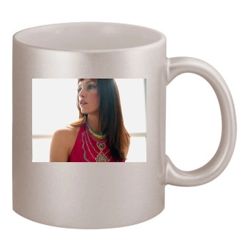 Famke Janssen 11oz Metallic Silver Mug