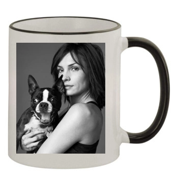 Famke Janssen 11oz Colored Rim & Handle Mug