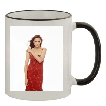 Famke Janssen 11oz Colored Rim & Handle Mug