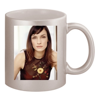 Famke Janssen 11oz Metallic Silver Mug