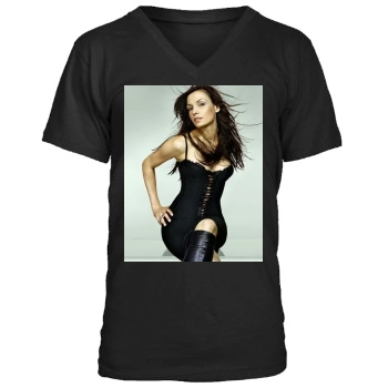 Famke Janssen Men's V-Neck T-Shirt