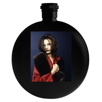 Famke Janssen Round Flask