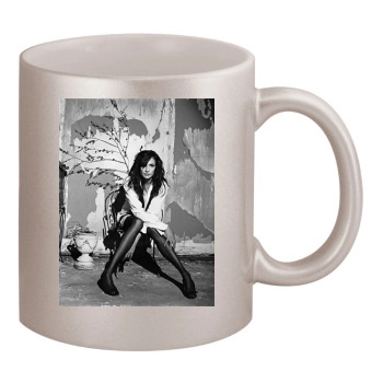 Famke Janssen 11oz Metallic Silver Mug